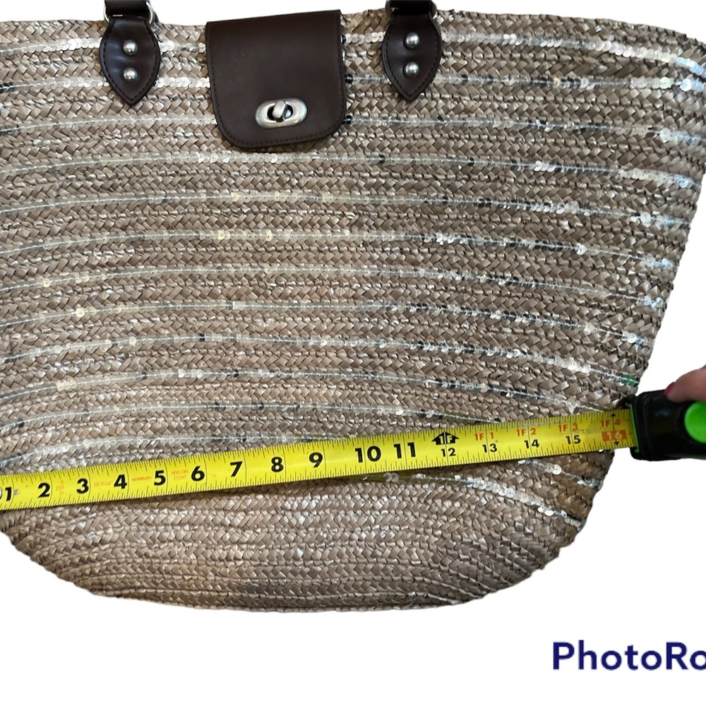 Calypso St. Barth For Target Straw & Sequins Tote - image 5